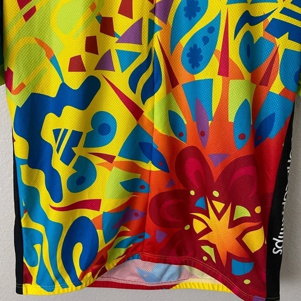 Louis Garneau Cycling Jersey Vibrant Abstract Sporty Outdoors Unisex L-M, XXL-F